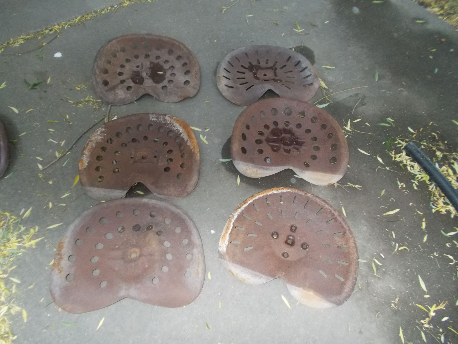 6 Vintage Tractor Seats