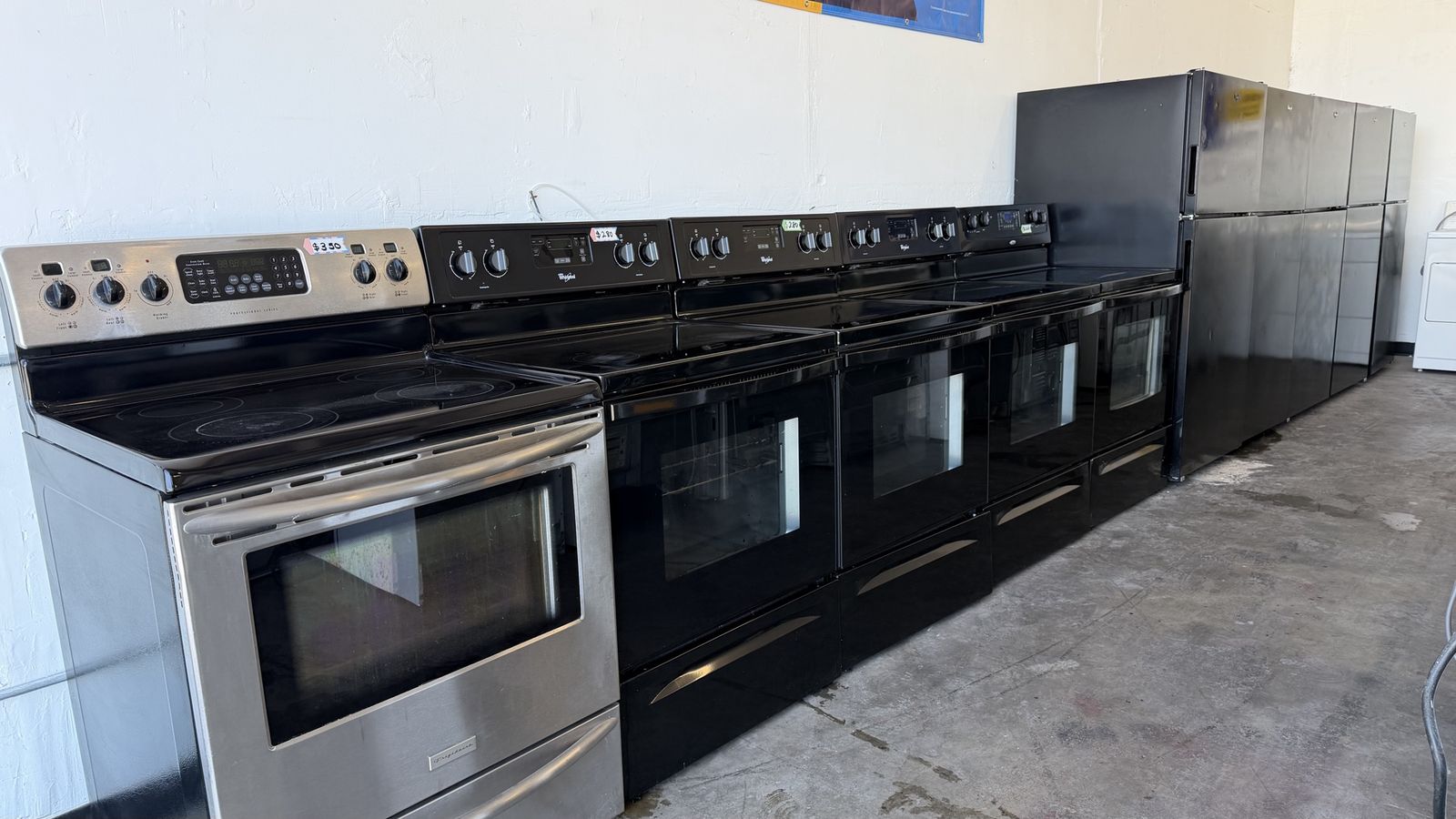 Frigidaire Professional Series 30" Electric Range & Whirlpool 30" Electric Ranges (Black/Stainless)