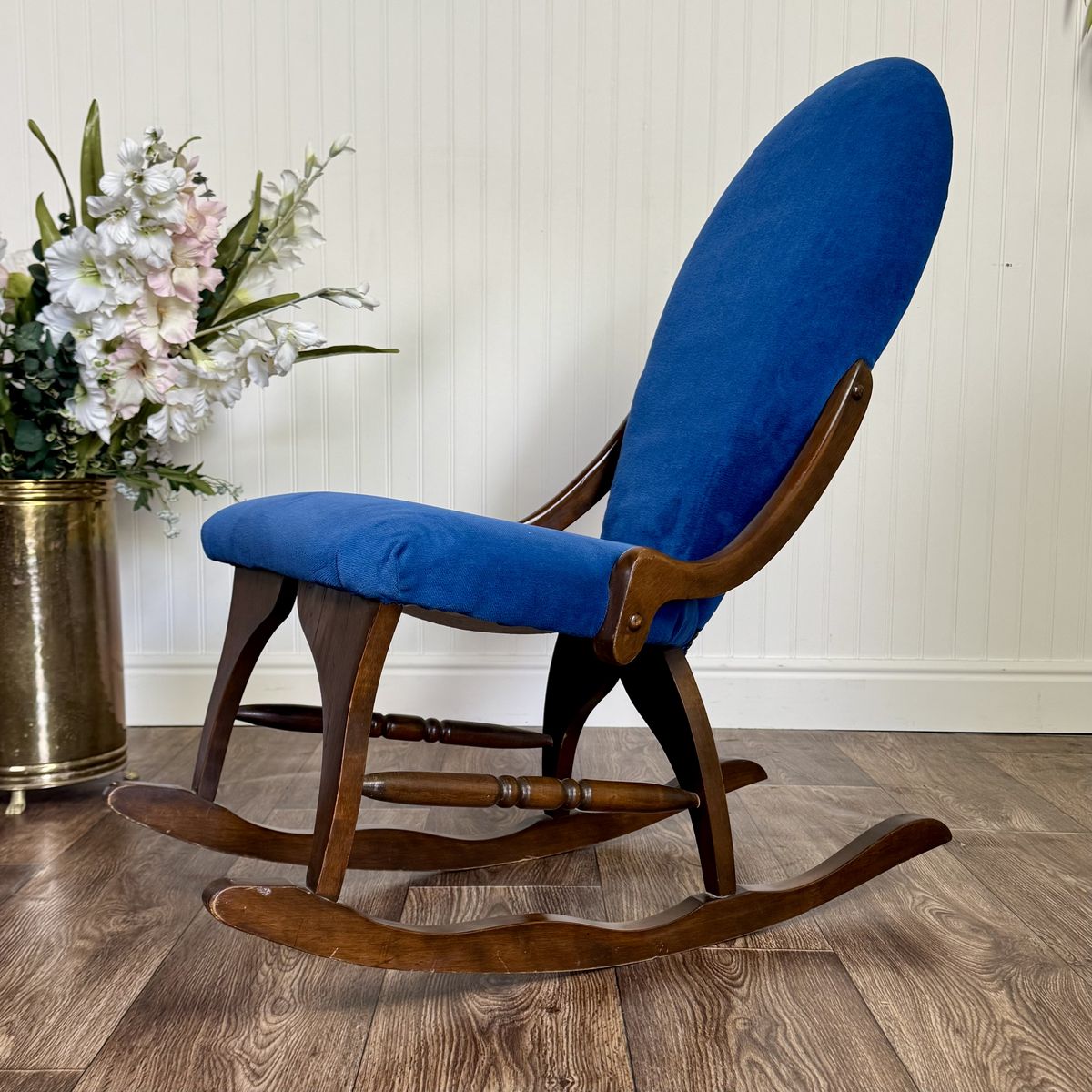 Vintage Victorian-Revival Parlor Rocking Chair