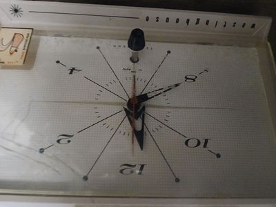 white 1957 Westinghouse H-677T4 AM Vacuum Tube