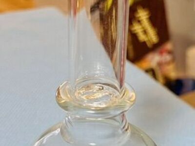 Milagro Tequila Bottle Blown Glass $14