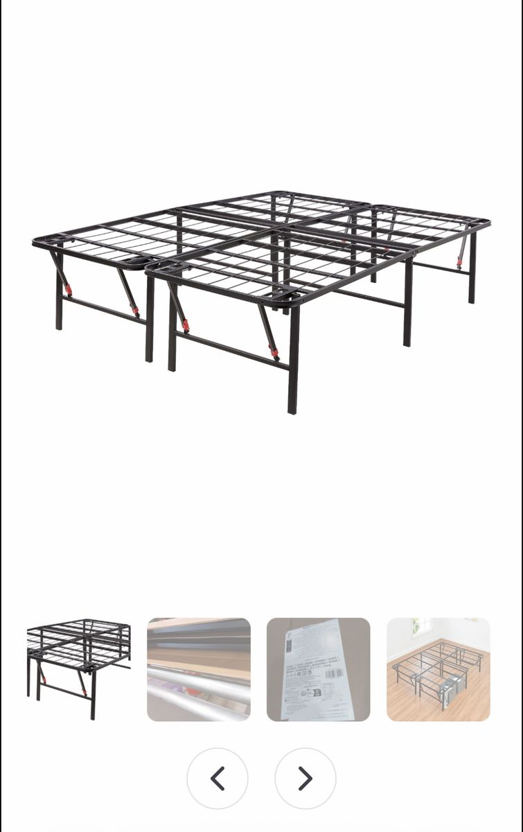 Queen foldable metal frame