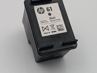3-PACK HP 61 BLACK INK CARTRIDGES | CH561W | REMANUFACTURED | TESTED