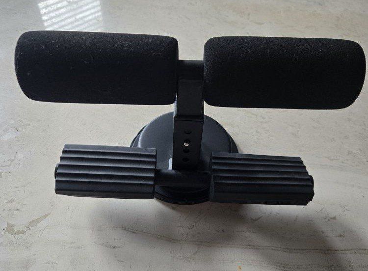 Adjustable Sit-Up Assistant Bar Portable Suction Cup Abdominal Trainer Black
