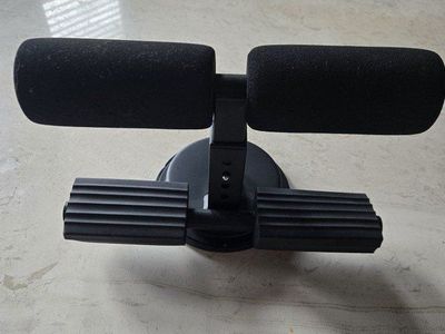 Adjustable Sit-Up Assistant Bar Portable Suction Cup Abdominal Trainer Black