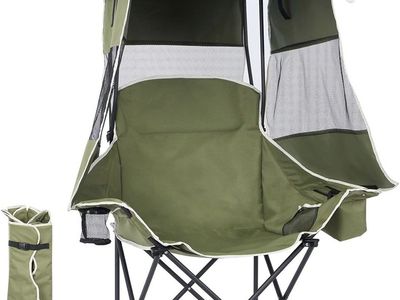 Camping Chairs with Canopy (2)