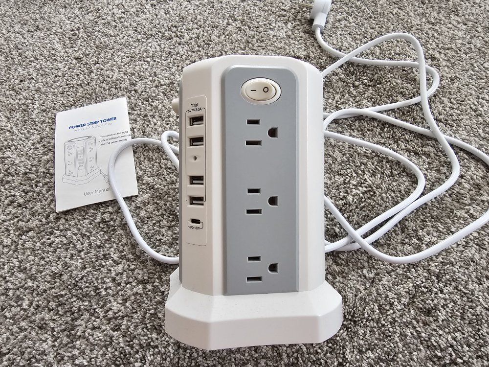 Power strip tower