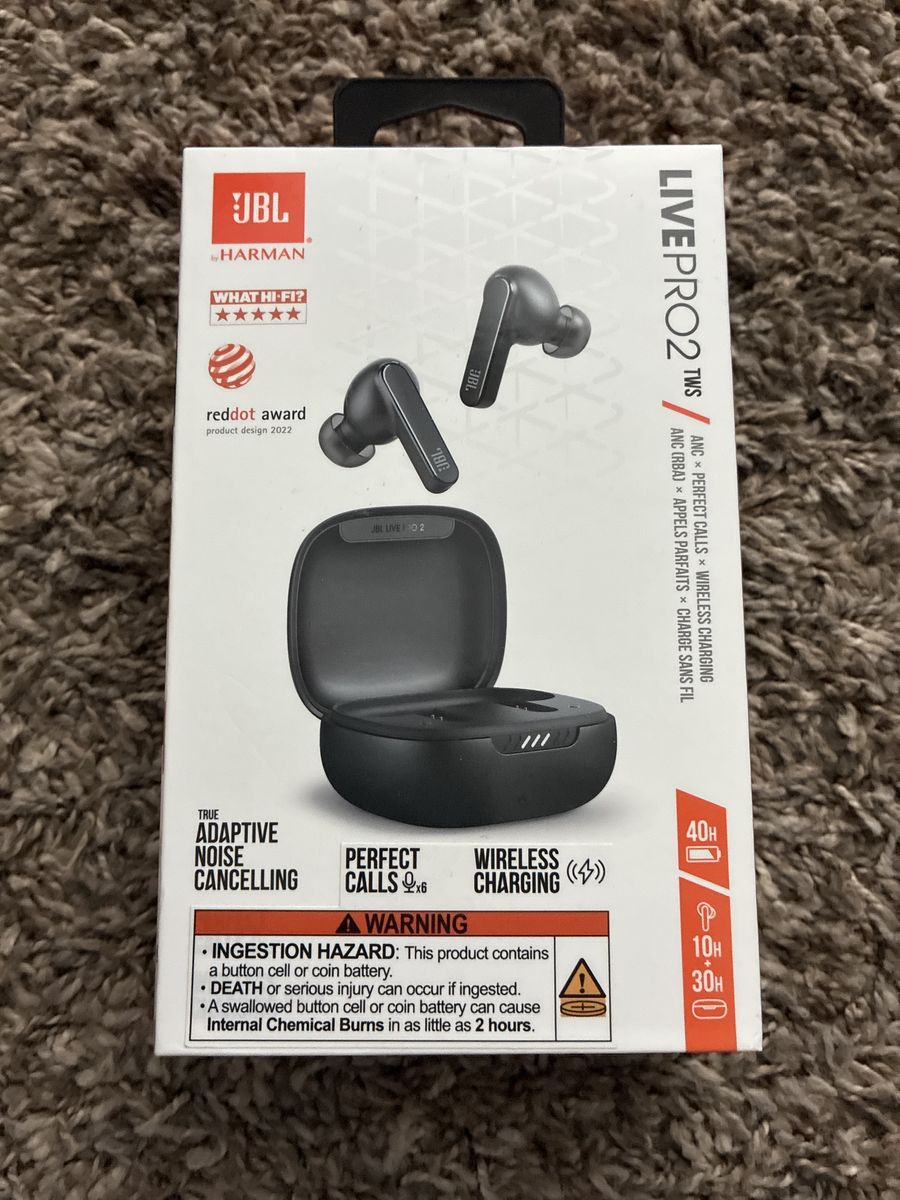 Sell or trade NEW JBL Live Pro 2 earbuds wireless charging adaptive noise cancelling looking for AirPods