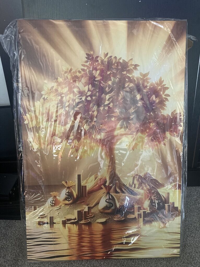 New Money Tree Canvas Wall Art 20”x30”