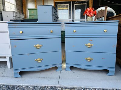 DuStY Blue Nightstands