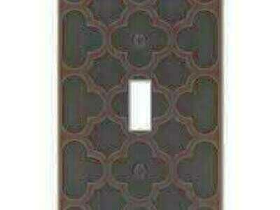 Allen + Roth Standard Toggle Wall Plate, Bronze