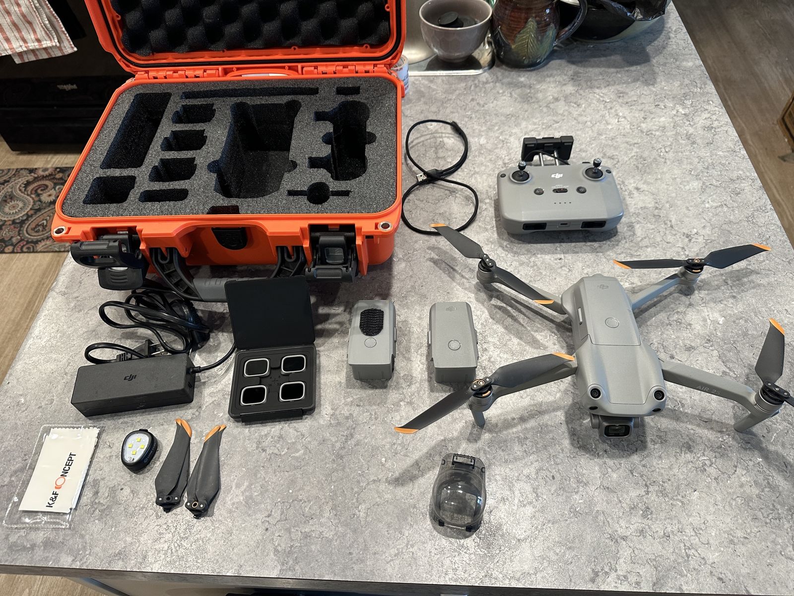 DJI Air 2S Drone w/ Fly more combo and custom  Nanuk 915 Hardcase.