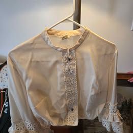 Beige Dirndle Blouse