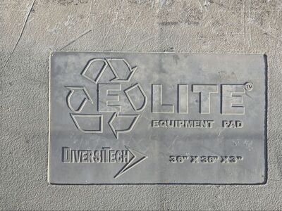 HVAC equipment pad