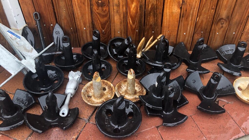 Assorted Boat Anchors / Danforth Etc.