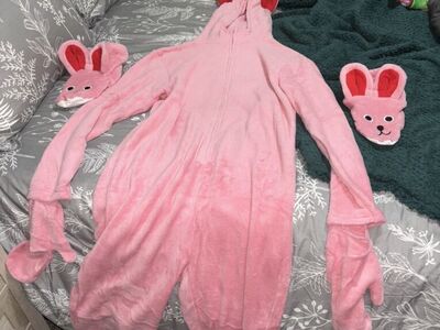 A Christmas Story Bunny Union Suit Pajama Costume