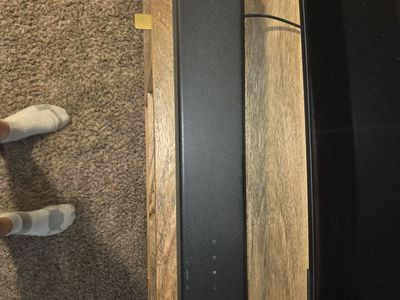 Tv and soundbar combination.