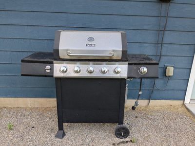 Free Dyna-Glo 5-Burner Propane Gas Grill with Side Burner
