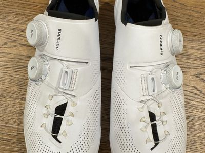 Shimano S-Phyre Cycling Shoes White BOA Dials