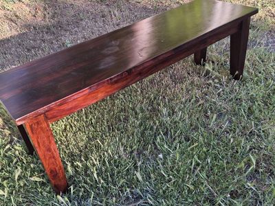hardwood bench
