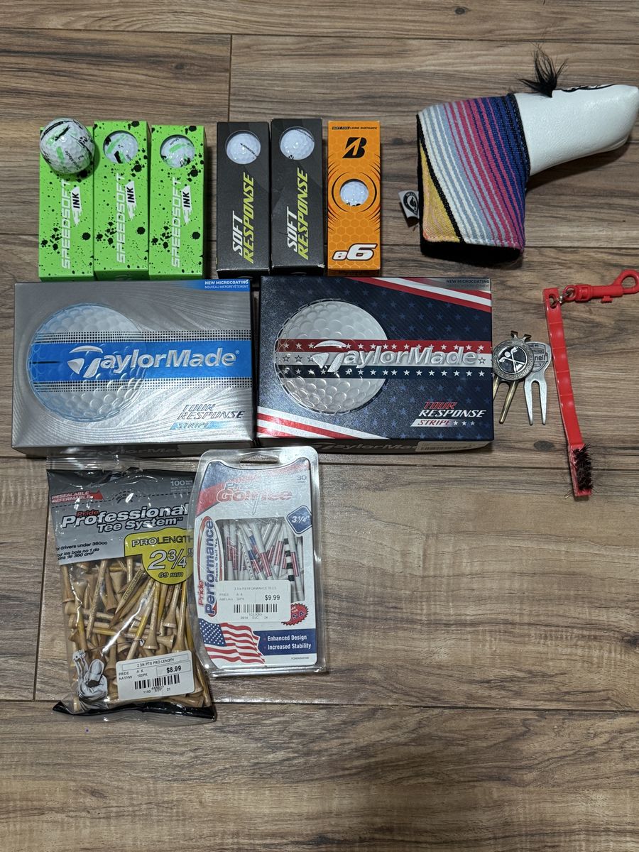 Golf balls and tees
