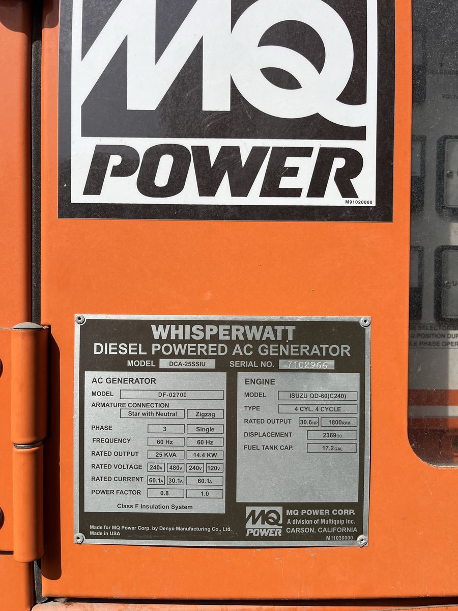 25kw Diesel Generator