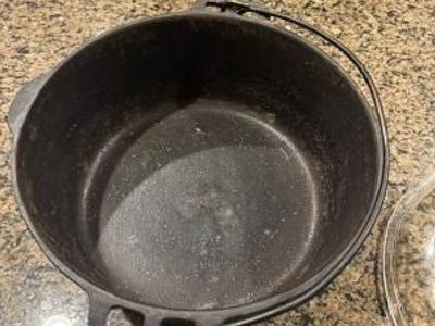 Cast Iron Dutch Oven Pot with Glass Lid & Steamer Insert