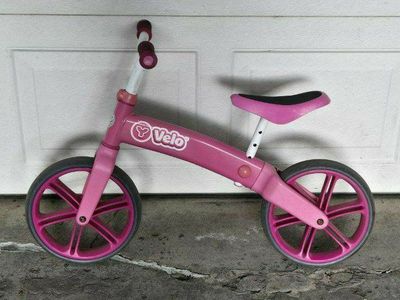Girls Pink Y-Volution Velo Balance Bike 3-5 Years Strider