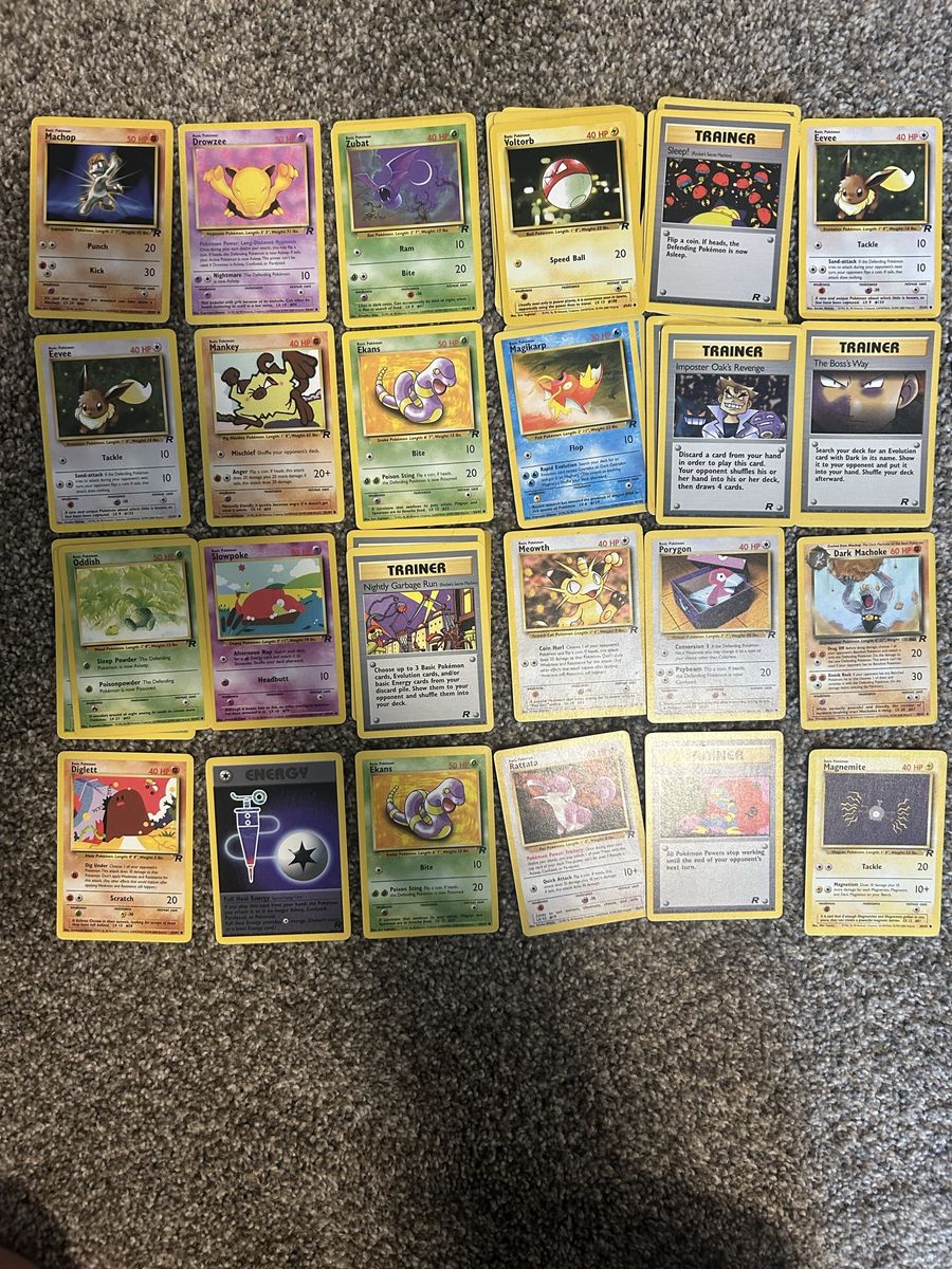 40 vintage rocket Pokemon cards