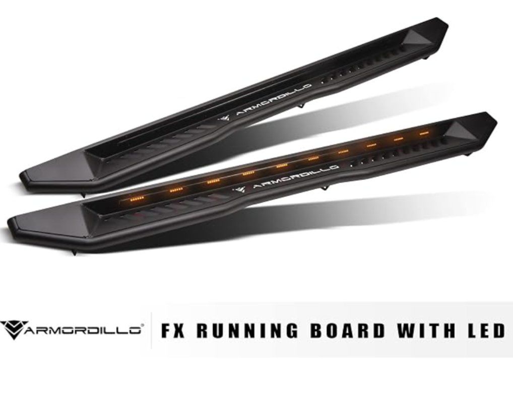 NEW Armordillo FX Running Boards LED Sequential Lighted Side Steps
