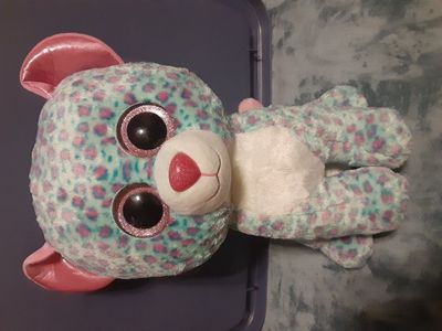 ty beanie boo large 15in leopard plush toy
