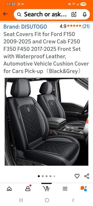 New in Box! Ford F150/250/350/450 Seat Covers  (FR