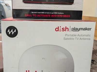 NEW DISH PLAYMAKER PORTABLE SATELITE FOR TV