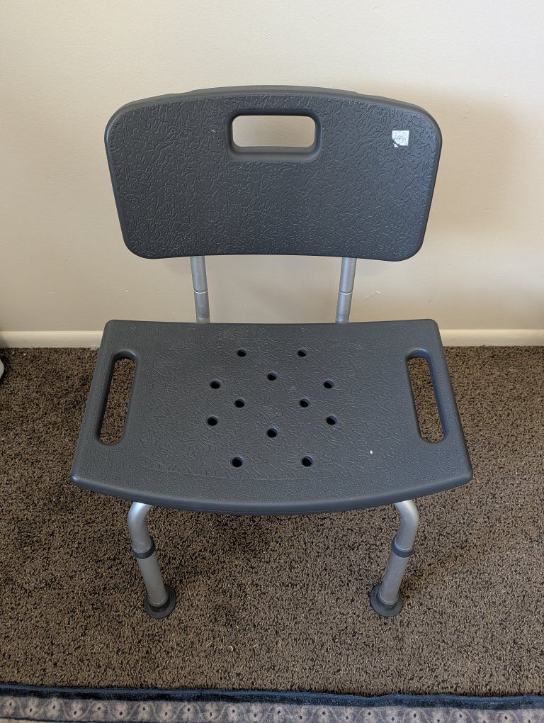 shower chair and knee-scooter