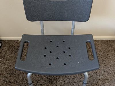 shower chair and knee-scooter