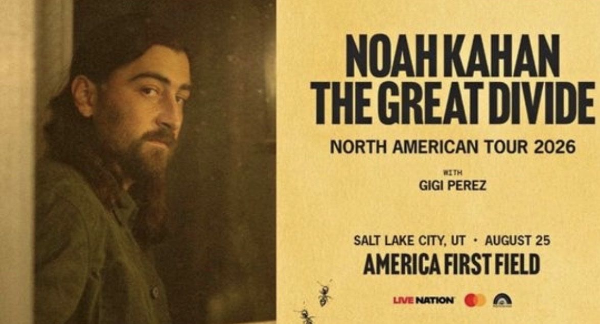 Noah Kahan The Great Divide Tour Floor Seats Section C Salt Lake City