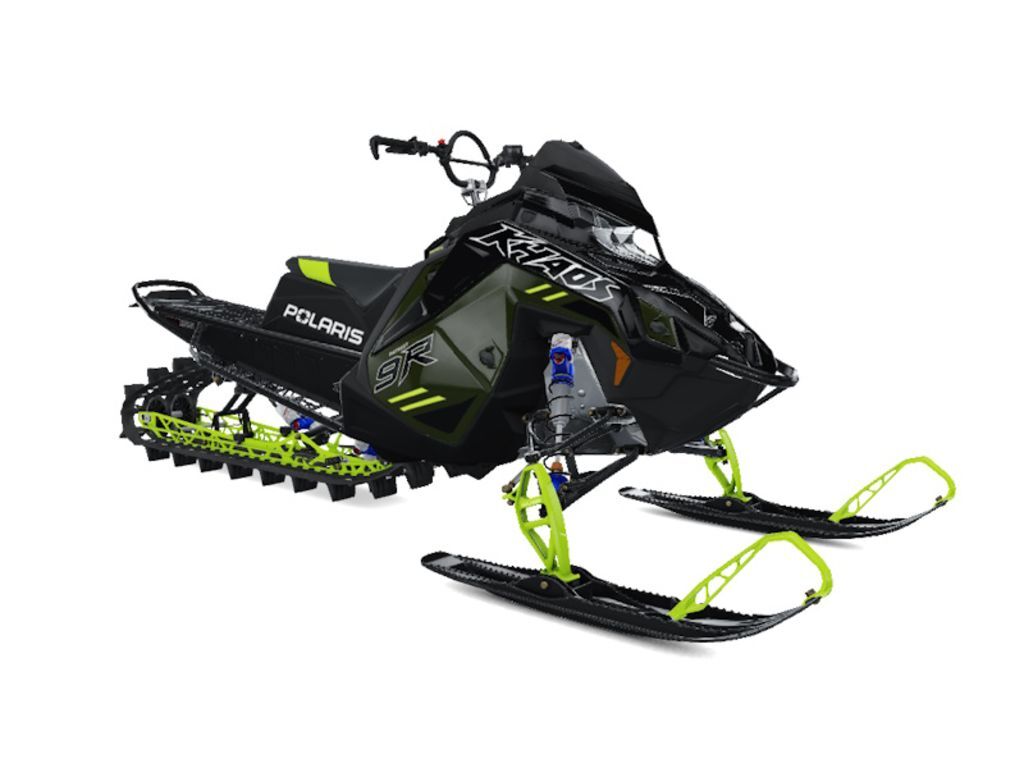 2026 Polaris® Patriot 9R RMK Khaos 155 Premium Sagebrush Green Met / Black / Neon