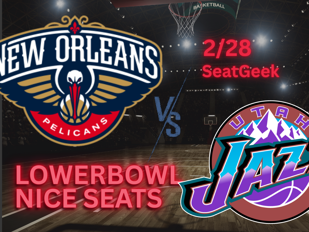 4 Pelicans @ Jazz Lowerbowl 2/28 Jazz vs Pelicans Jazz Tickets