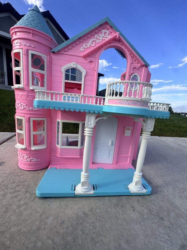 Vintage 1995 Barbie Victorian Dollhouse Restored