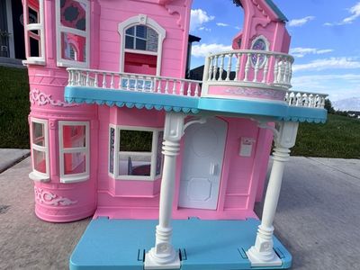 Vintage 1995 Barbie Victorian Dollhouse Restored
