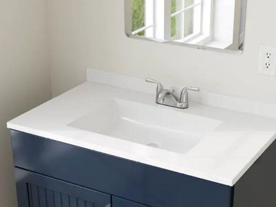 37" cultured marble vanity countertop