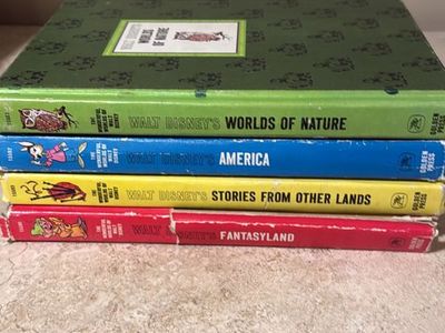Vintage Walt Disney's The Wonderful World of Books Set - 4 Hardcover Books