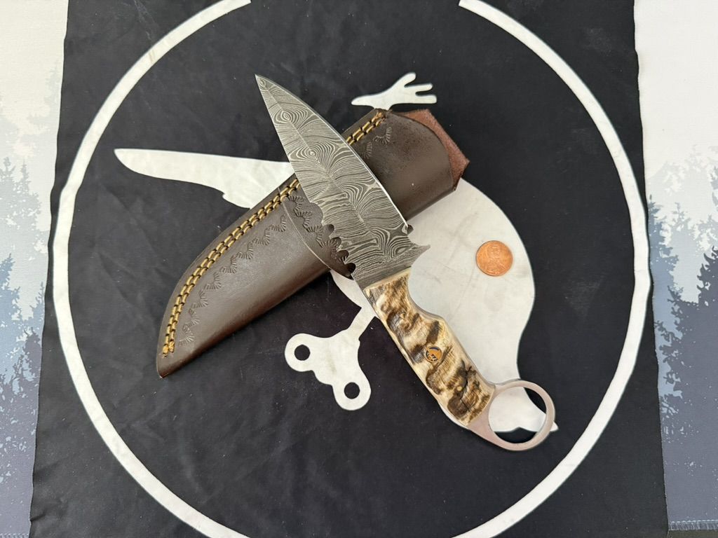 Damascus Hunter Knife