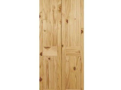 36" Unfinished Pine Bifold Door 80" – New in Box #528