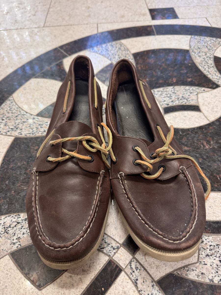 Sperry Top-Sider Boat Shoes Brown Leather - Men's 13