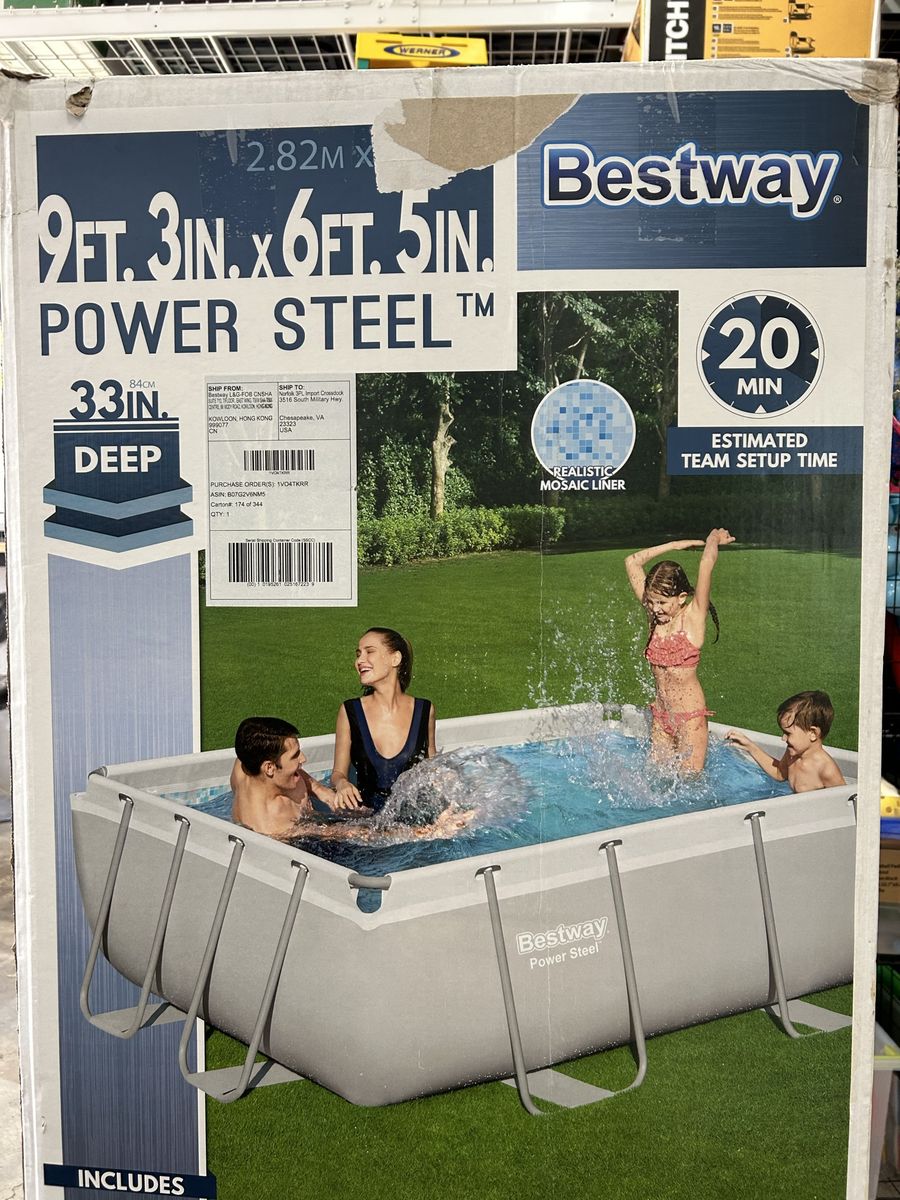 FREE Bestway power steel swimming pool