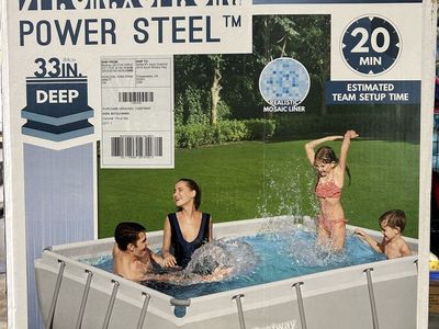 FREE Bestway power steel swimming pool