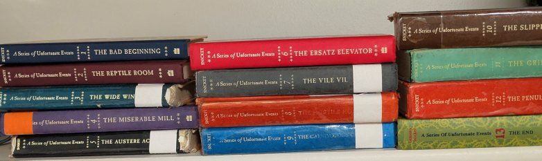 A Series of Unfortunate Events Lemony Snicket Books 1-13 Hardcover Set Used