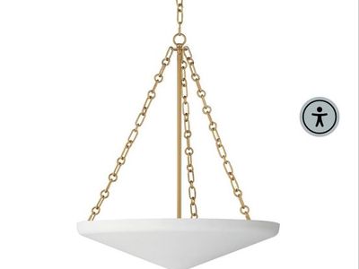 Artemis 6-Light Pendant Light Fixture in Natural Aged Brass - 23.5 Inch