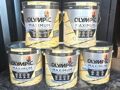 Olympic Maximum Waterproofing Sealer - Clear, 1 Gallon (5 Cans Available)
